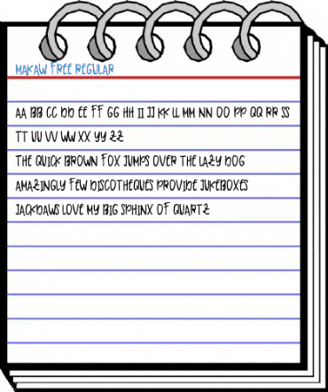 Makaw Free Regular Font