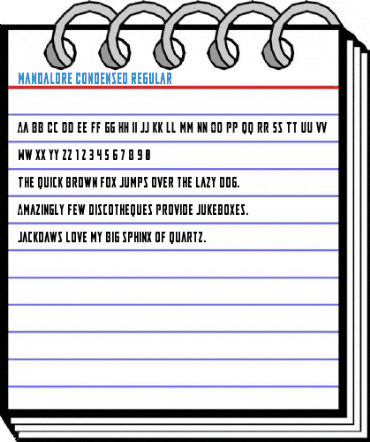 Mandalore Condensed Regular Font
