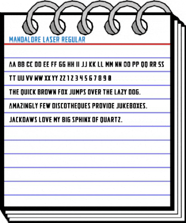 Mandalore Laser Regular Font