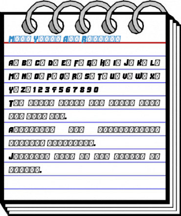 Many Years Ago Regular Font