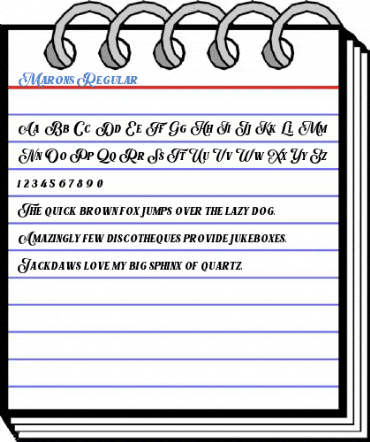 Marons Regular Font