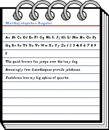 Martha_stapleton Regular Font
