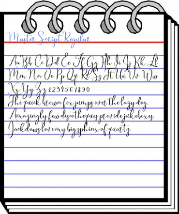 Master Script Regular Font