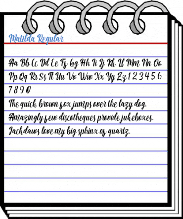 Matilda Regular Font