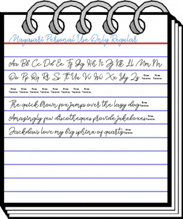 Mayasari Personal Use Only Regular Font