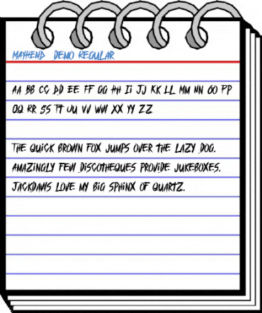 MAYHEND  demo Regular Font