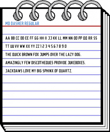 MD Dasher Regular Font
