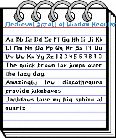 Medieval Scroll of Wisdom Regular Font