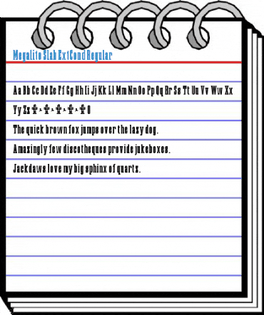 Megalito Slab ExtCond Regular Font