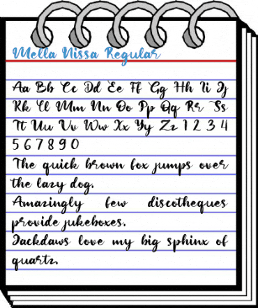 Mella Nissa Regular Font