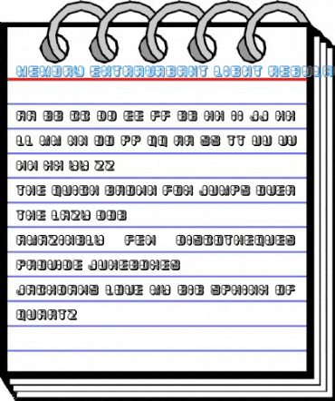 Memory Extravagant Light Regular Font