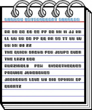 Memory Extravagant Regular Font