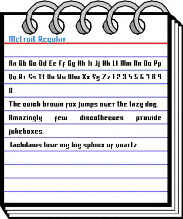 MetroiL Regular Font