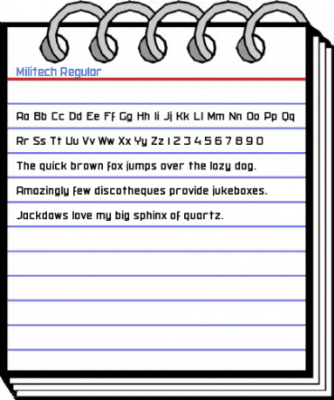 Militech Regular Font