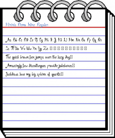 Mirinia Demo Inline Regular Font