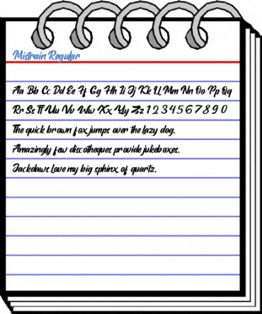 Mistrain Regular Font