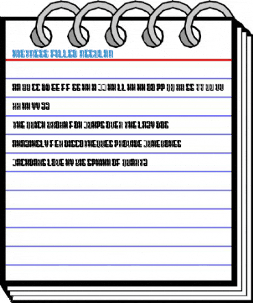 Mistress Filled Regular Font