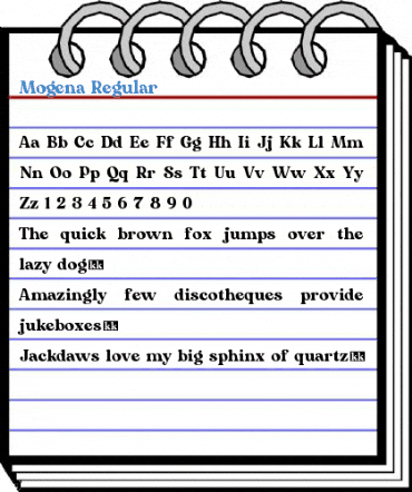 Mogena Regular Font