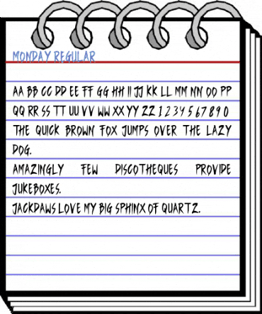 Monday Regular Font