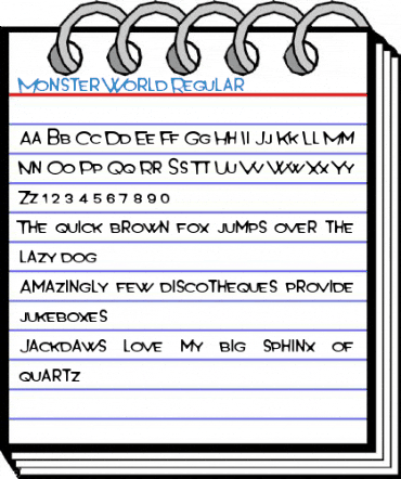Monster World Regular Font