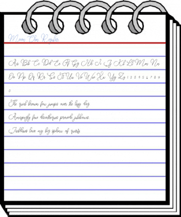 Moon Chin Regular Font