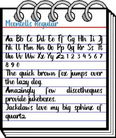 Moontells Regular Font