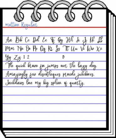 mottion Regular Font