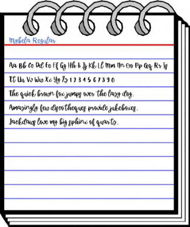 Mybela Regular Font