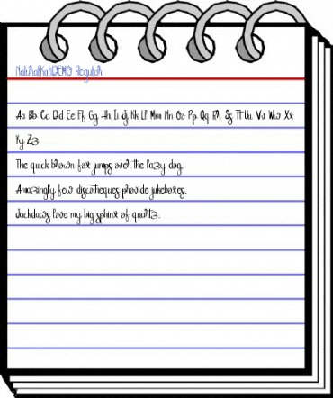 NaturalKaliDEMO Regular Font