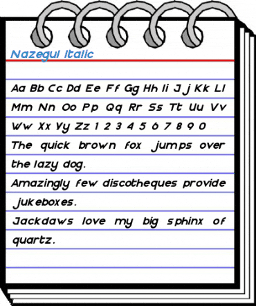 Nazegul Italic Font