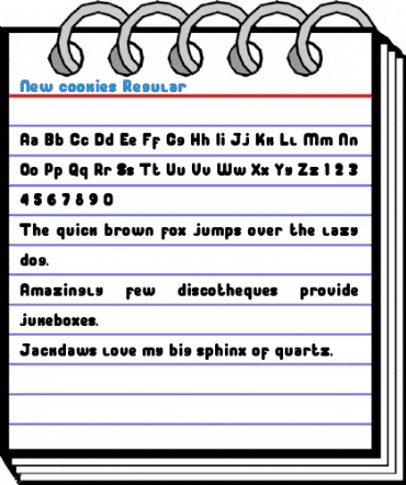 New cookies Regular Font