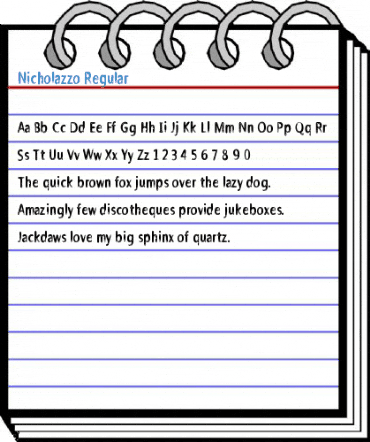 Nicholazzo Regular Font