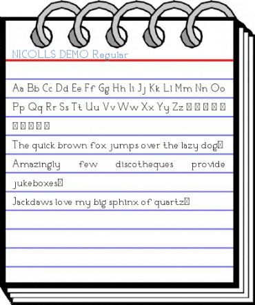 NICOLLS DEMO Regular Font