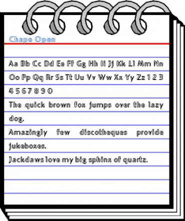 Chape Open Font