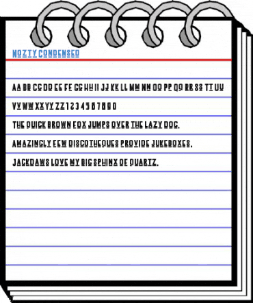 Nozty Condensed Font