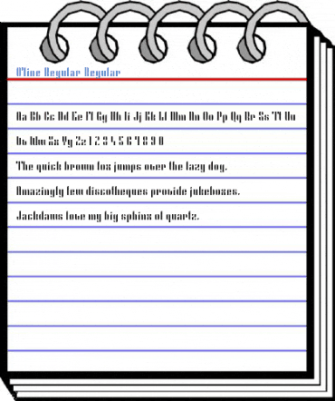 O'line Regular Regular Font