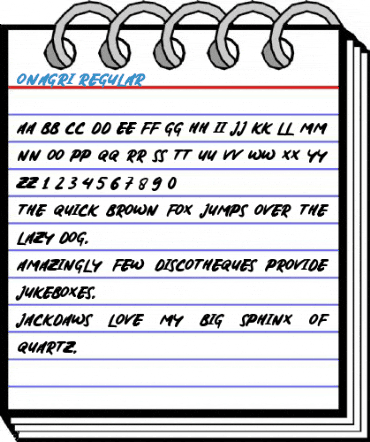 Onagri Regular Font