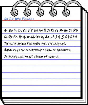 On The Way Regular Font