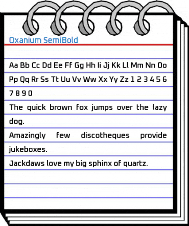 Oxanium SemiBold Font