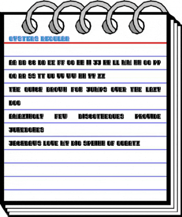Oysters Regular Font