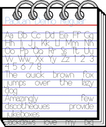 Pacitan Demo Regular Font