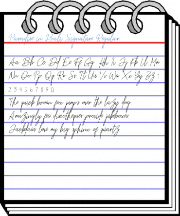 Paradise in Bali Signature Regular Font