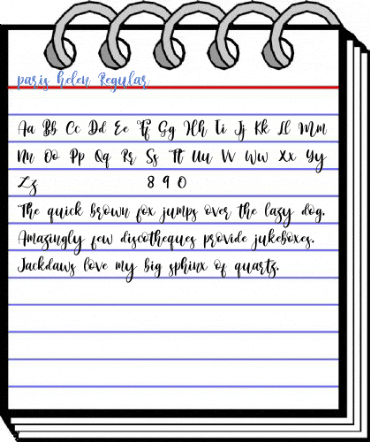 paris helen Regular Font