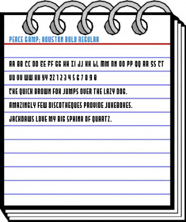 Peace & Houston Bold Regular Font