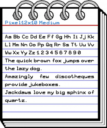 Pixel12x10 Medium Font