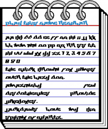 Play This Game Regular Font