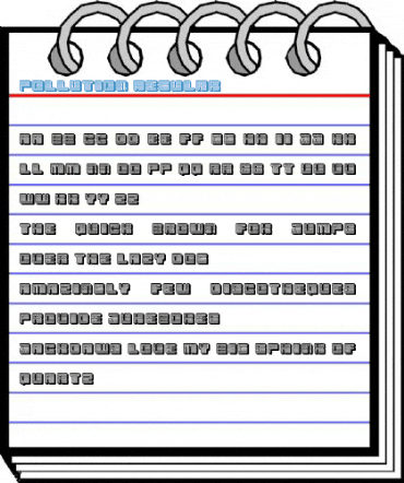 Pollution Regular Font