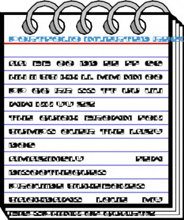 Portfolio Inverted Regular Font