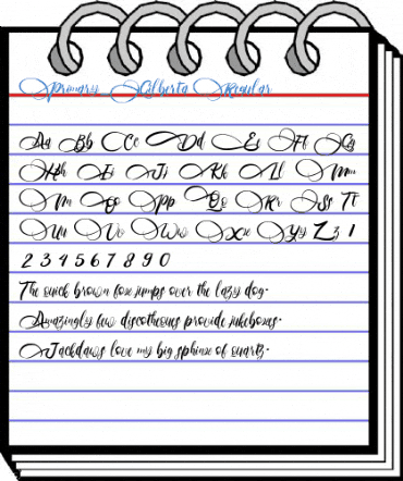 Primary_Gilberta Regular Font
