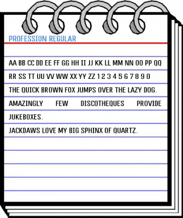Profession Regular Font